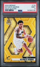 2024 PANINI MOSAIC GOLD GLITTER #116 KEYONTE GEORGE 5/5 PSA 9