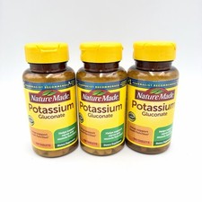 3 Pack Potassium 550mg 300 Tablets 3x100 No Gluten 1 Recommended - 07/2029