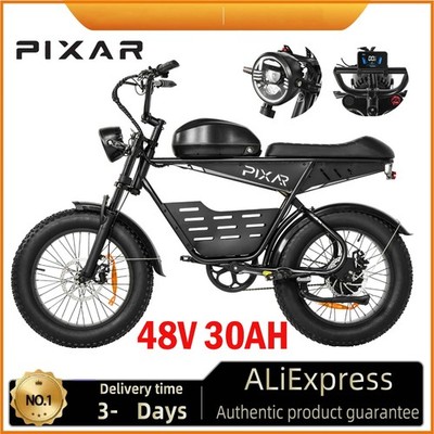 PIXAR 20*4.0 ZOLL Elektrofahrrad 48V 30AH 500W Fat Tire E-Mountainbike 25 km/h