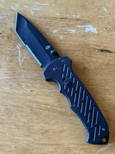 Gerber Gear 06 FAST Folding Pocket Knife Tanto Combo Edge Used (A)