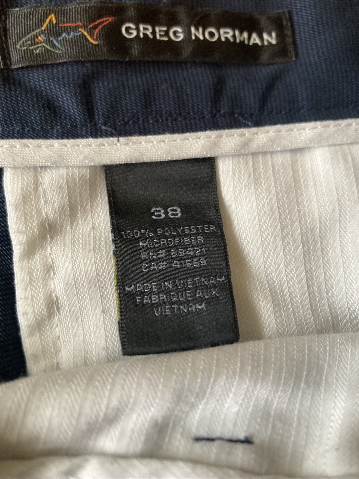 Greg Norman Button Zip Solid Blue Shorts Men’s Si… - image 6