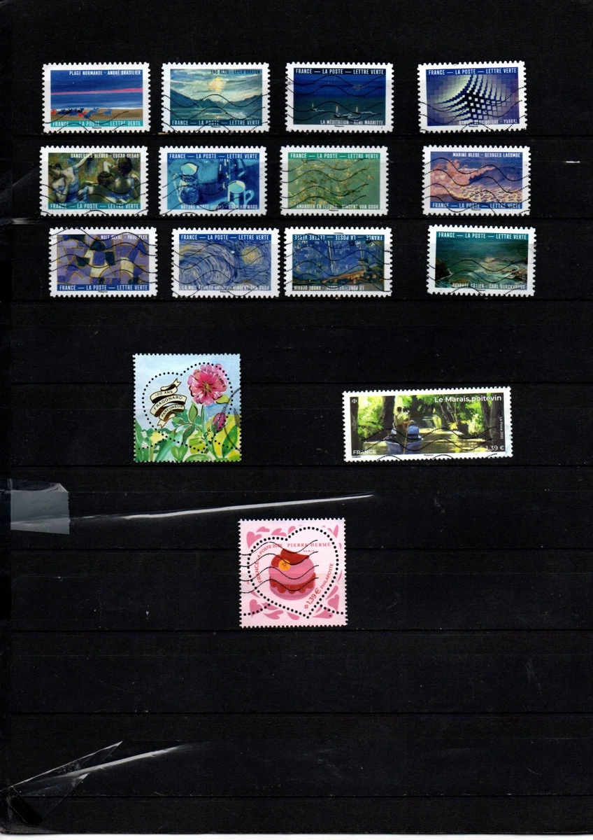 Timbres autoadhésifs de France N°2576-2587, Fleurs brodées Timbres autoadhésifs de France N°2576-2587, Fleurs brodées
