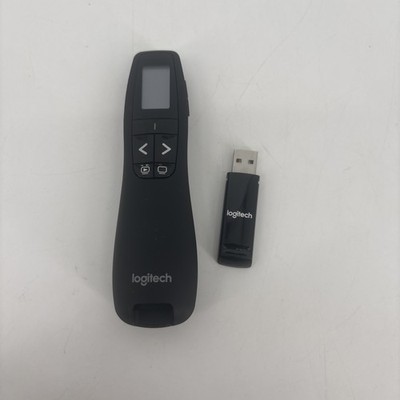 Logitech R800 Series LCD Laser Presentation Remote W/ Dongle  (R-R0009) Works!!