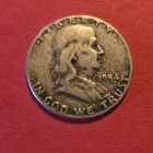 1954 Franklin Half Dollar Silver Circulated Philadelphia Mint
