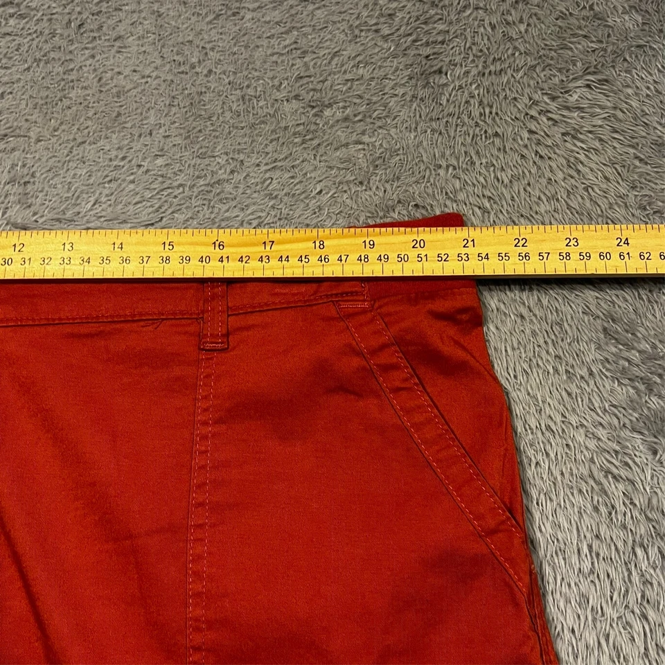 Pantalones Cortos Lee Bermudas Para Mujer 20 M Naranja Quemado Caminar Al Aire Libre Cintura Elástica Foto 2 de 4