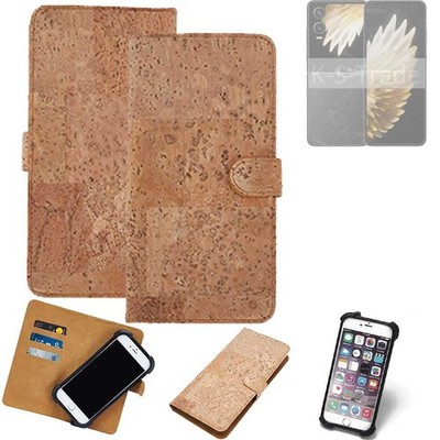 Handyhülle für Tecno Phantom V Flip2 Kork Hülle Handy Case Cover