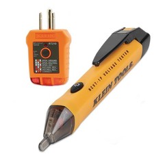 Klein Tools 80025 Outlet Tester Kit with GFCI and Non-Contact Red