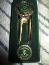 Vintage St. Andrews Links Divot Tool, Ball Marker 1970's the Old Course, Golf