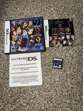 999: Nine Hours, Nine Persons, Nine Doors (Nintendo DS) Complete CIB - Tested