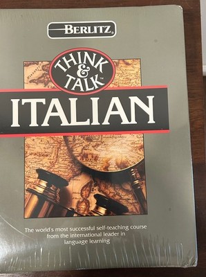 New Sealed Think and Talk Language Courses Italian Berlitz Cassette