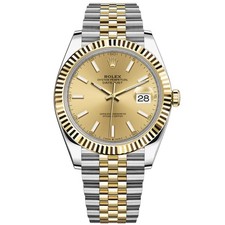 Rolex Datejust 41 Steel & Gold 126333 Wristwatch - Champagne Index, Jubilee