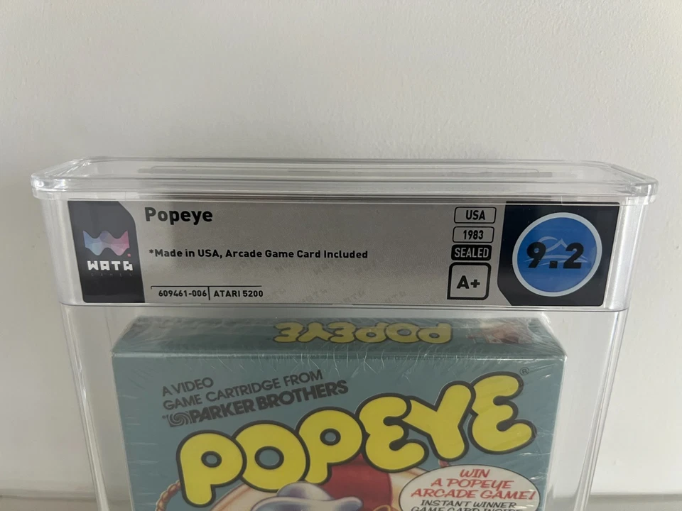 Popeye (Atari 5200) WATA 9.2 A+ New Sealed Graded VGA CGC PSA 1st Print RARE! - Image 4 of 4
