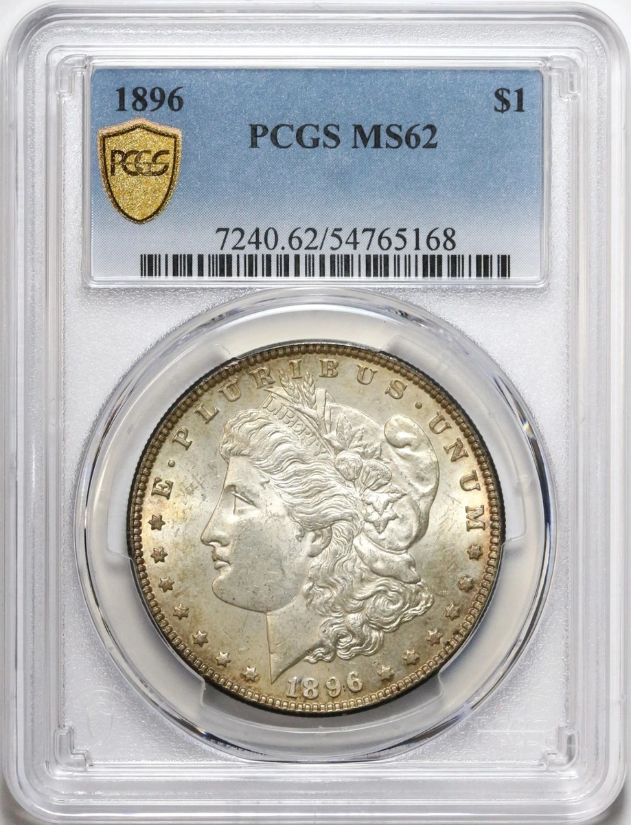 MS 62 Graded 1896 Year Morgan US Dollars (1878-1921) for sale | eBay