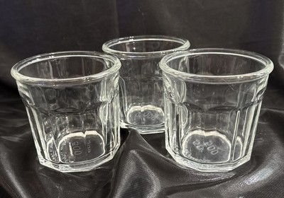 Luminarc Glass 3 Heavy Duty 3.75  10 Panel Vtg 500ml 14oz. EUC SHIPS FAST