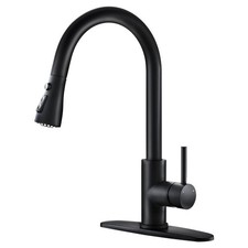 Black Kitchen Faucets with Pull Down Sprayer Kitchen Sink Faucet with Pull Ou...