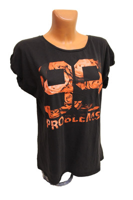 Mister Tee Shirt M 40/42 T-Shirt Basic schwarz kurzarm Baumwollshirt Damen