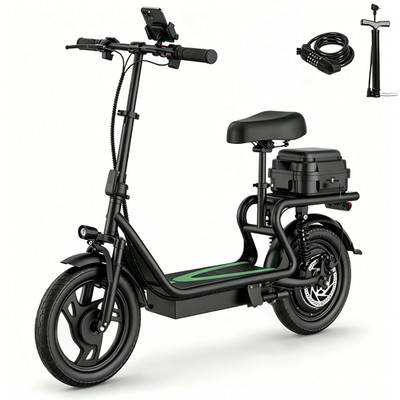 AOVOPRO Electric Scooter with Seat,Foldable 750W 60Miles Escooter 35km/H