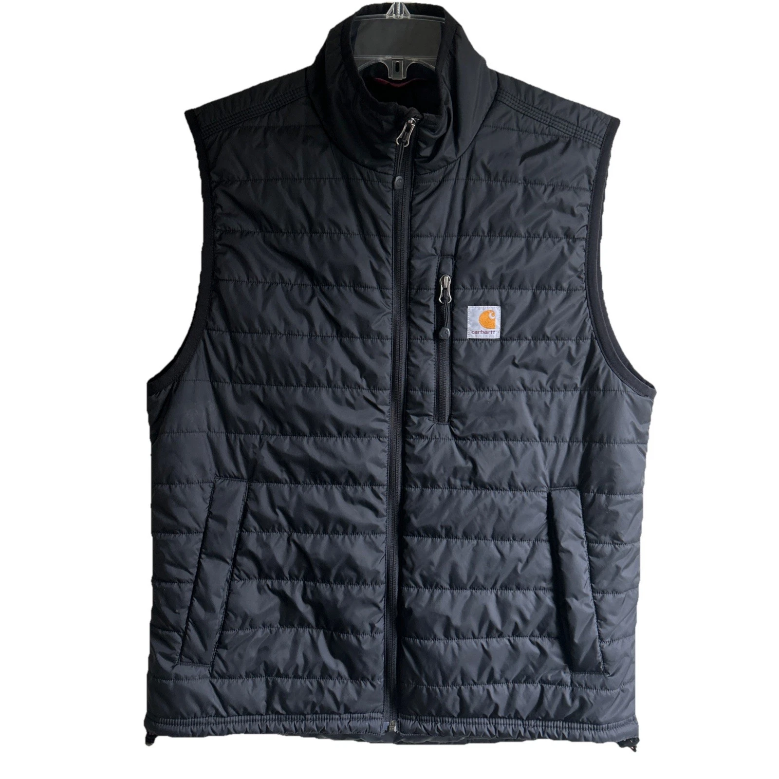 Carhartt Gilliam Vest Mens M Black Insulated Full Zip Workwear Outdoor 102286