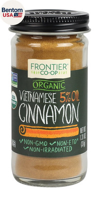 Organic Ground Vietnamese Cinnamon, 1.31 Ounce Bottle, Premium Quality Cinnamon,