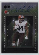 2021 Panini Illusions Limelight Signatures Black /15 Nick Chubb #LS-NC Auto 16wc