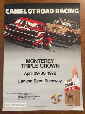 Vintage 1978 Camel GT Road Racing Poster