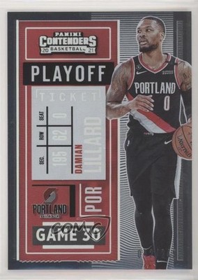 2020-21 Panini Contenders Playoff Ticket /249 Damian Lillard #17 09r5