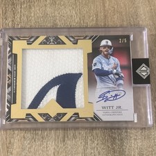 Topps Transcendent Jumbo Patch Autograph Bobby Witt Jr. Royals Serial #/5 2025