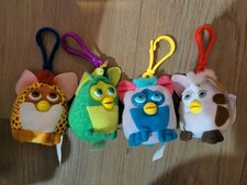 McDonald's Happy Meal Furby Keychain Lot of 4 Vintage 2000 Two Missing Keychain