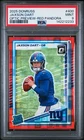 2025 Donruss Rated Rookie- Optic Preview Red Pandora Jaxson Dart (RC) PSA 9