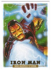 2024 Upper Deck SkyBox Marvel Masterpieces ’92 Platinum Canvas IRON MAN #38 UD