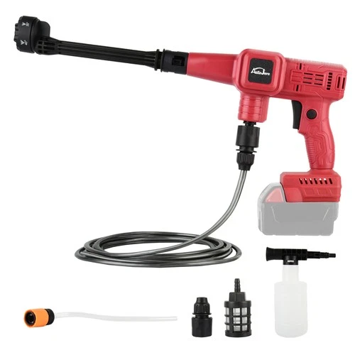 Cordless Pressure Washer for Milwaukee 18V Battery, 880PSI W/5M HOSE 6In1 Nozzl