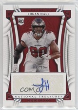 2022 Panini National Treasures Rookie Signatures 68/99 Logan Hall #112 Auto 9r9