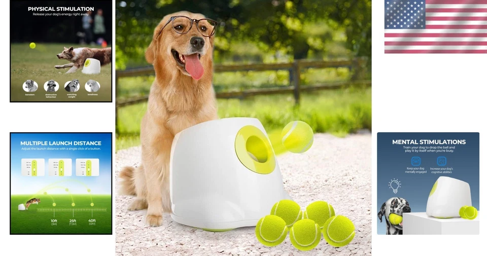 Automatic Dog Toy Launcher with Customizable Distance - Image 2 of 4