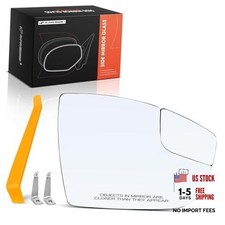 Right Passenger Side Mirror Glass Compatible with Ford Focus 2012 2013 2014