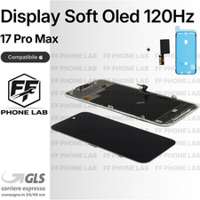 DISPLAY APPLE IPHONE 17 PRO MAX SOFT OLED 120HZ PARI ORIGINALE SCHERMO + ADESIVO