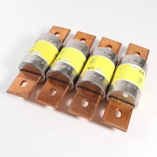 (Lot of 4) Bussman Low-Peak Time Delay Fuses LPJ-300SP 600VAC 300VDC Class J HRC