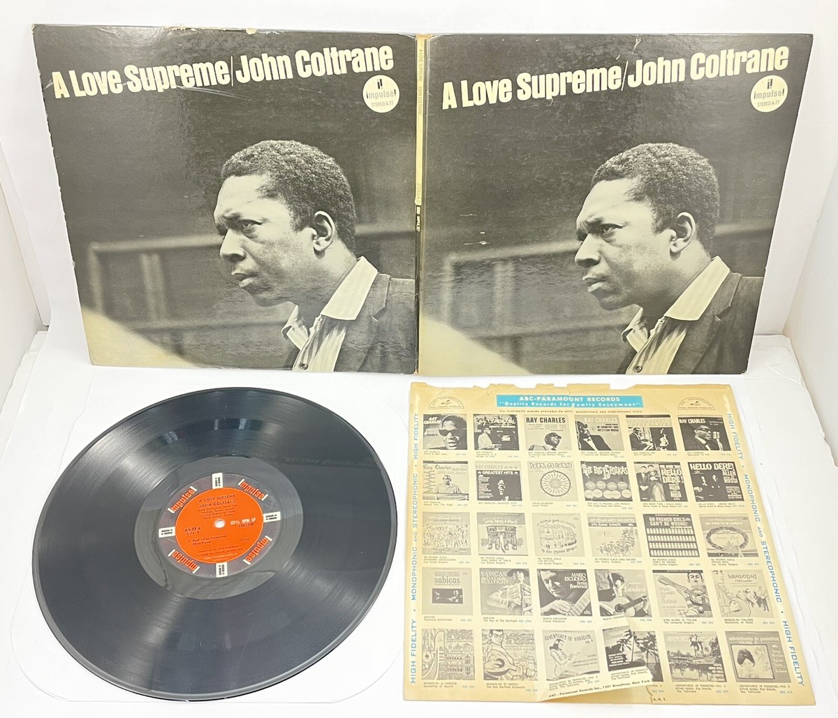 JOHN COLTRANE A LOVE SUPREME 1965 RVG Stereo LP VG Vinyl