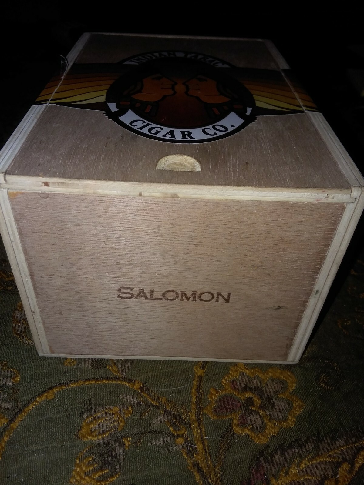 Vintage Cigar Box INDIAN TABAC CIGAR CO. eBay