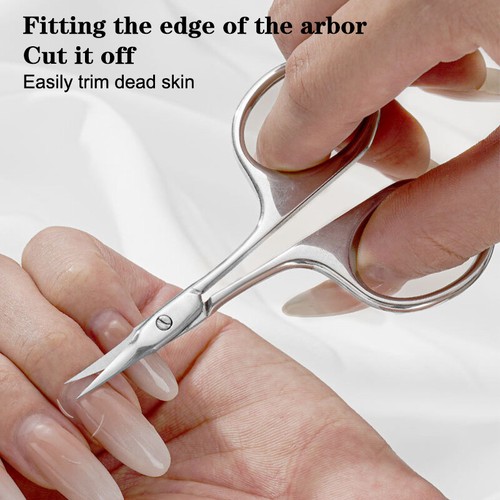 Cuticle Scissors Manicure Nail Tools Eyebrow Eyelash Dry Skin Multi-purpose