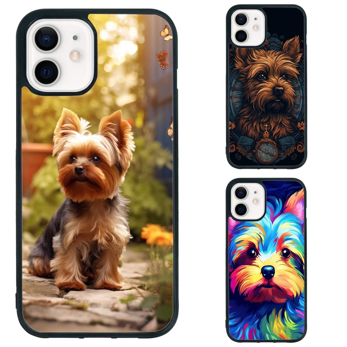 Yorkshire Terrier Phone Case Wallet - Black Yorkshire Terrier Phone Case Wallet - Black