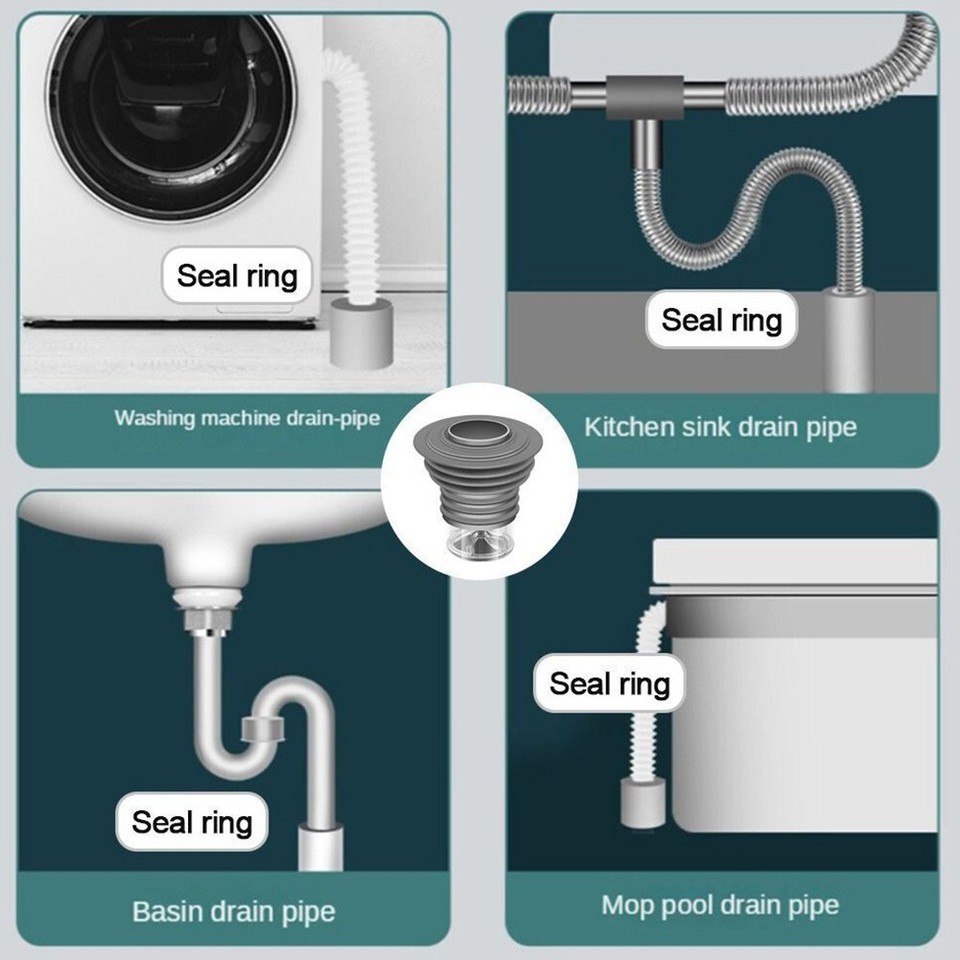 Pipe Plug Water Washing Machine Cover Water Pipe Plug Insect Proof Pipe