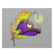 Mad Fisher Fish Cartoon Puzzle 120, 252, 500-Piece 