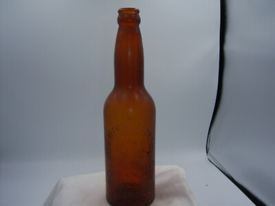 MI2 - 1900's Georgia Brewing Assoc Savannah Ga 9 5/8 inch tall AMBER Beer Bottle