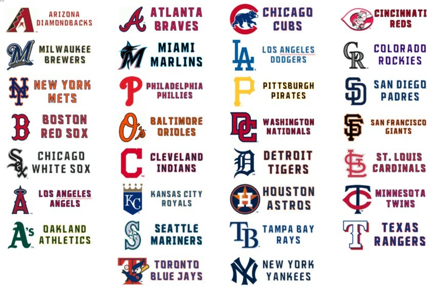 30) TALL Sports Card Dividers With (30) FREE Customized MLB Logo