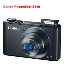 Canon PowerShot S110 12.1Mp Compact digital Camera 5X Zoom f/2.0 BLACK 90 New