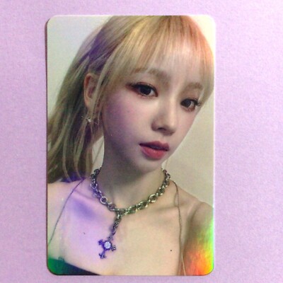 KARINA Aespa TCG 0411 Blonde ponytail with cross necklace Foil