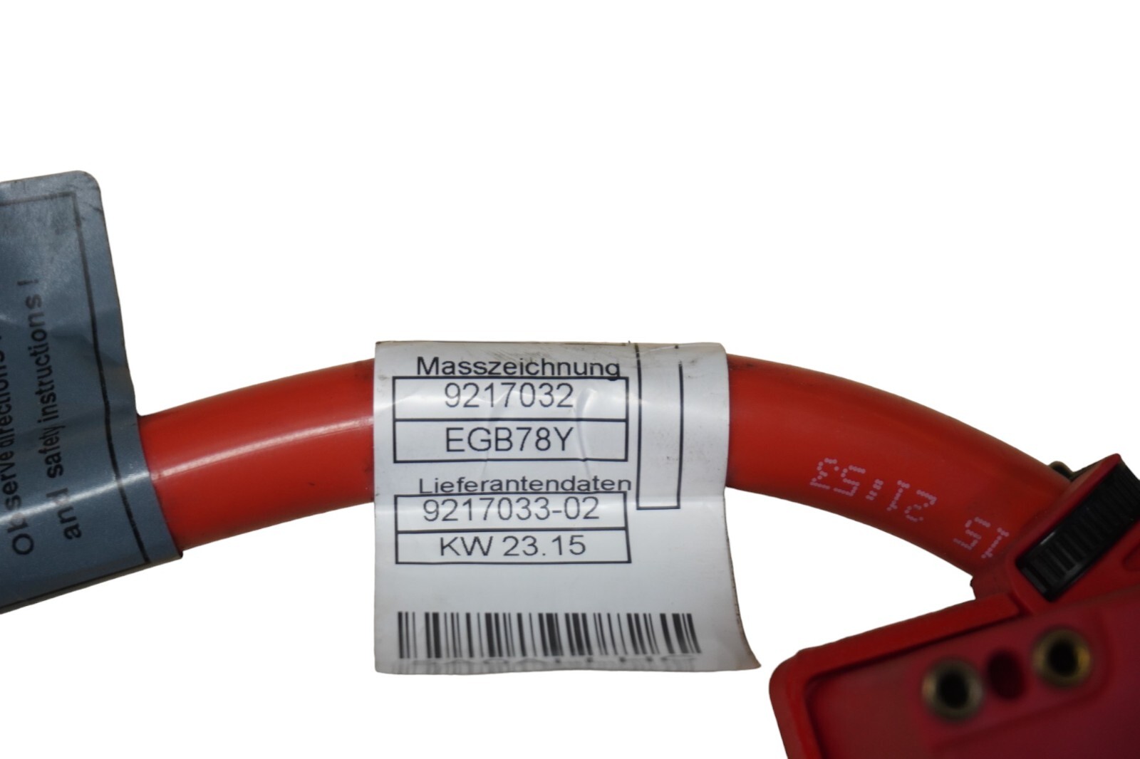 BMW 7 F01 730d 2009 RHD Positive Battery Terminal Cable Wire 