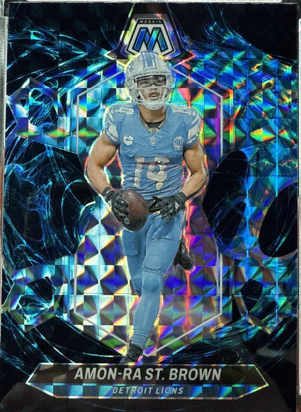 2024 Panini Mosaic - Amon-Ra St. Brown #74 Genesis Mosaic