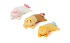 Kakao Friends Ribbon Curve Body Pillow Ryan Choonsik Apeach Doll Cushion