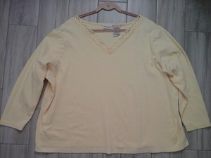 plus size yellow long sleeve shirt